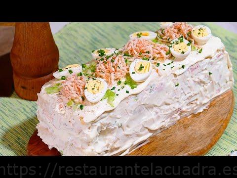 Delicioso pastel frío de atún y palitos de cangrejo: receta fácil y refrescante