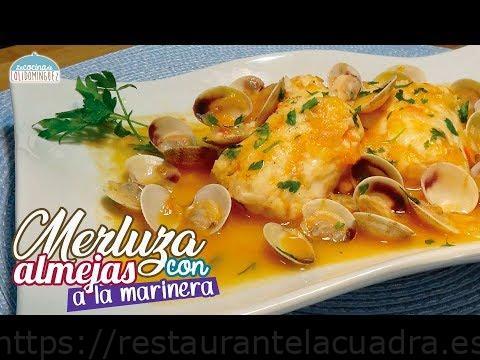 Delicioso plato de Merluza con Almejas a la Marinera: una combinación perfecta de sabores marinos