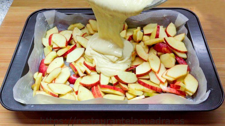 Tarta de manzana rápida y deliciosa en solo 5 minutos